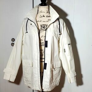 Pacific Trail- White Performance Coat Jacket Hiking Waterproof Lightweight Sz.M